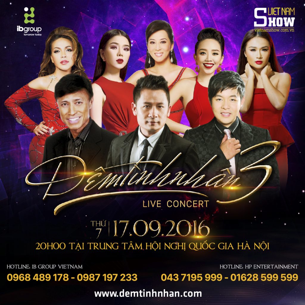 ĐÊM TÌNH NHÂN 3 LIVE CONCERT 2016